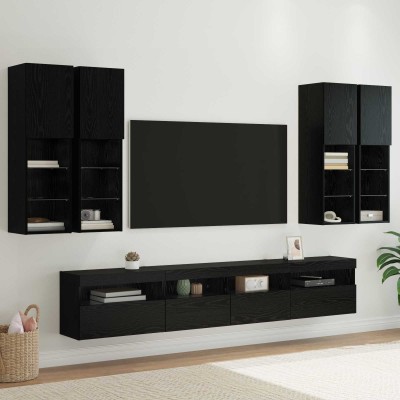TV wall cabinet set with...