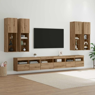 TV wall cabinet set 7 pcs....