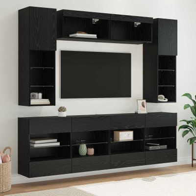 TV wall cabinet set with...