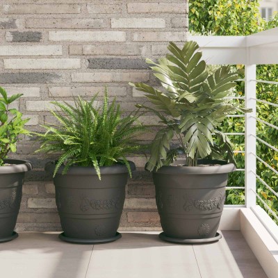 Plant pots 24 pcs. Black Ø...