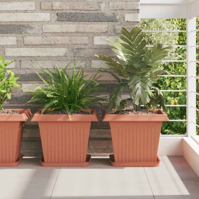 Plant pots 24 pcs. Red...