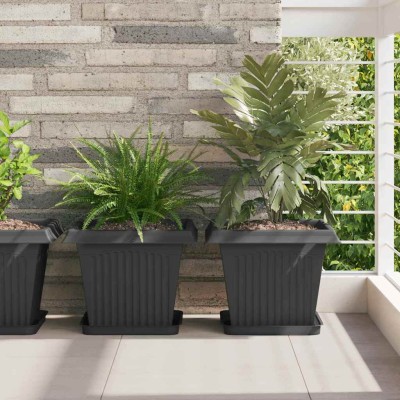 Plant pots 24 pcs. Black...