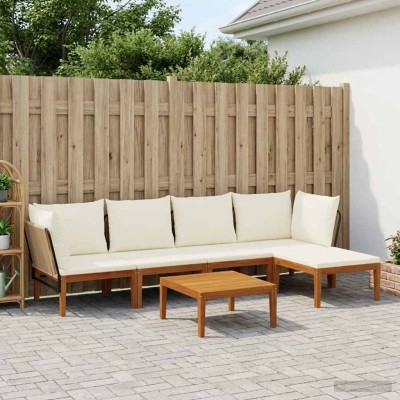 6 pcs. Solid acacia wood...