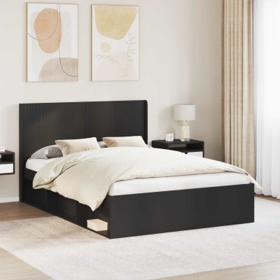 Bed frame with storage and...