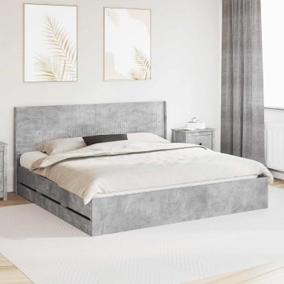 Bed frame with storage and...
