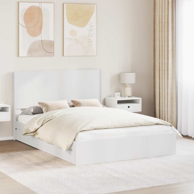 Bed frame with storage and...
