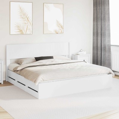 Bed frame with storage and...