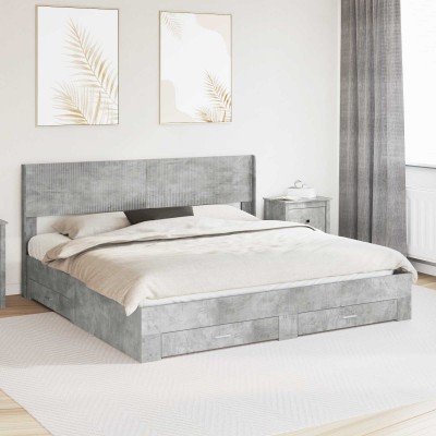Bed frame with storage and...