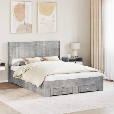 Bed frame with storage and...