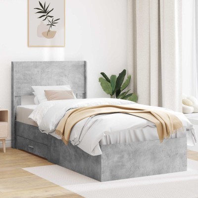 Bed frame with storage and...