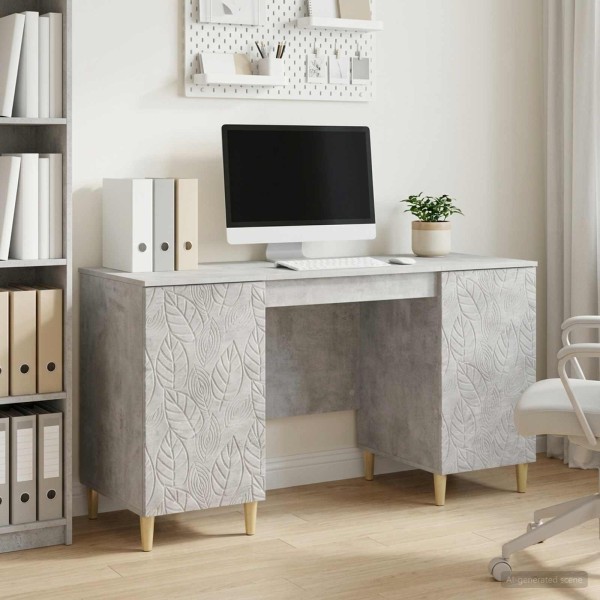 Table Concrete gray Treated wood 142.5 x 50 x 75 cm