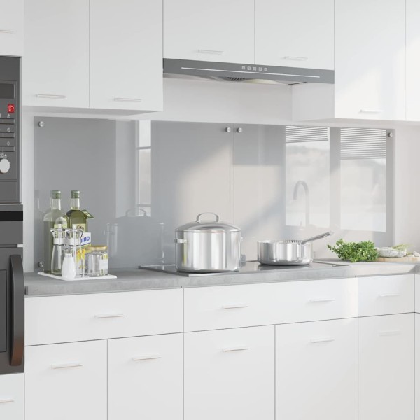 Kitchen back plate 2 pcs Light gray 90 x 60 cm