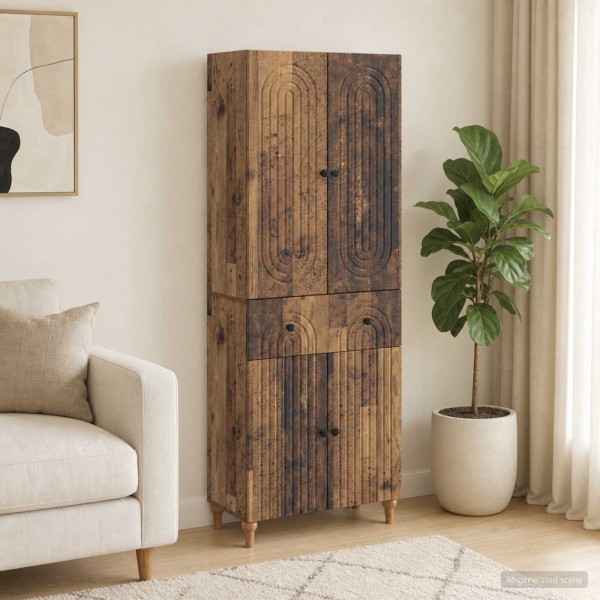 Cabinet 2 pcs. Processed wood