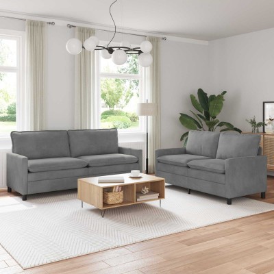 Sofa set 2 pcs. Dark gray...