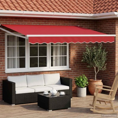 Manual retractable awning...