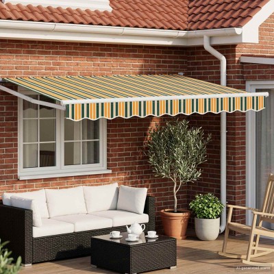 Manual retractable awning...