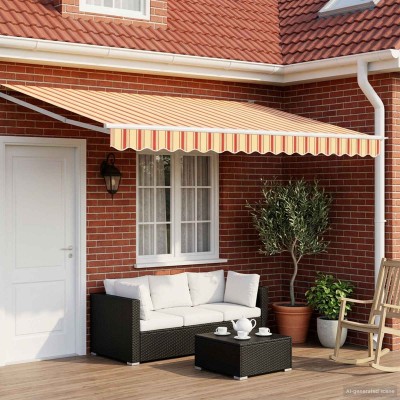 Manual retractable awning...