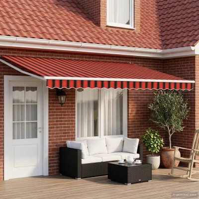 Manual retractable awning...