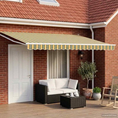 Manual retractable awning...
