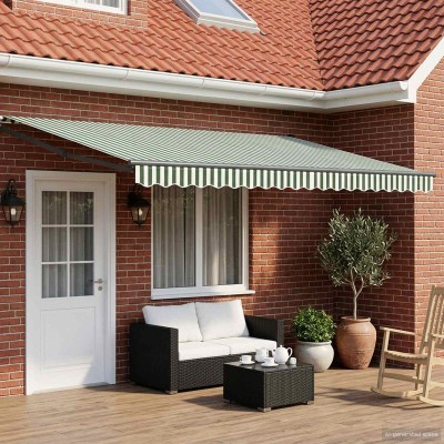 Manual retractable awning...