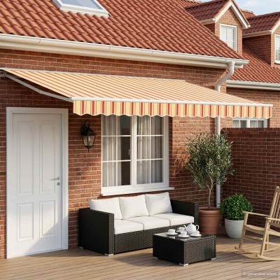 Manual folding awning...