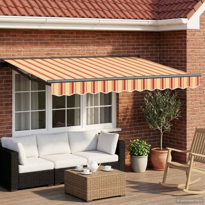 Manual folding awning...