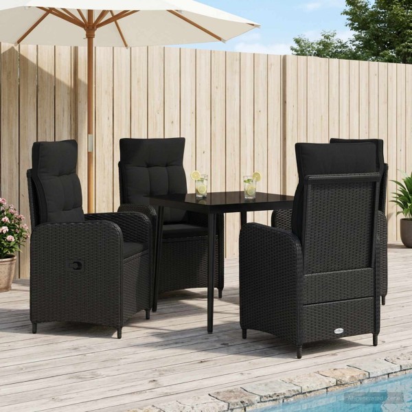 Sofa Table Set 5 pcs. Black