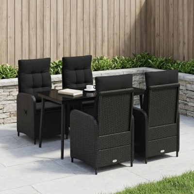 Sofa Table Set 5 pcs. Black