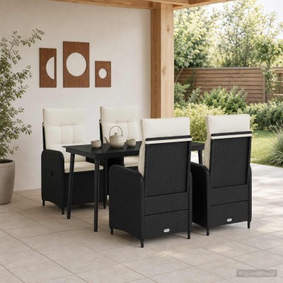 Sofa Table Set 5 pcs. Black...