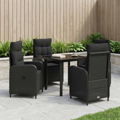 Sofa Table Set 5 pcs. Black