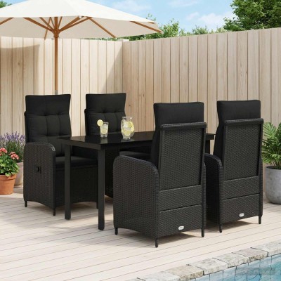 Sofa Table Set 5 pcs. Black
