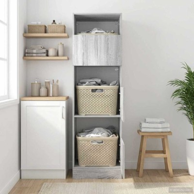 Laundry closet with storage...