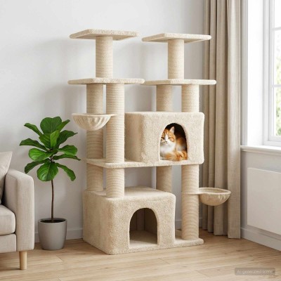 Cat tree with sisal scrub 2...