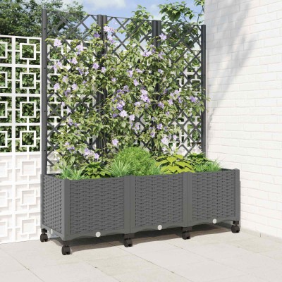Garden pot with trellis and...