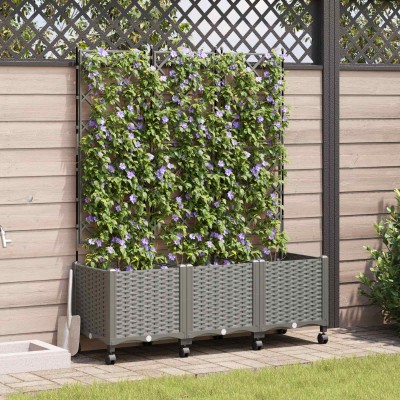 Garden pot with trellis and...