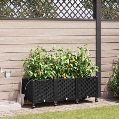 Garden pot with watering...