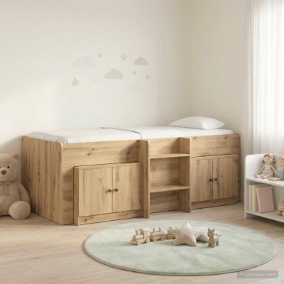 Loft bed with wardrobe 3...