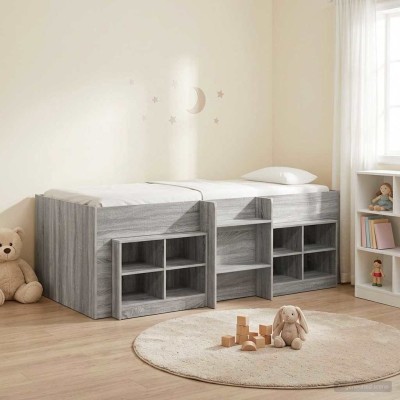 Loft bed with wardrobe 3...