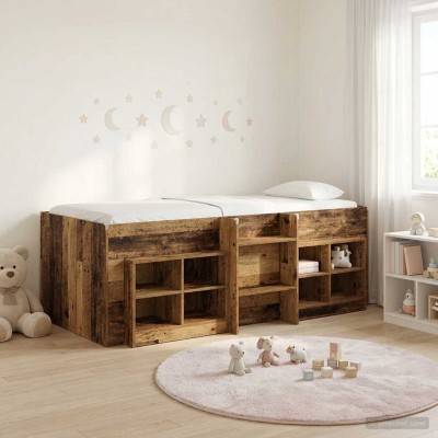 Loft bed with wardrobe and...