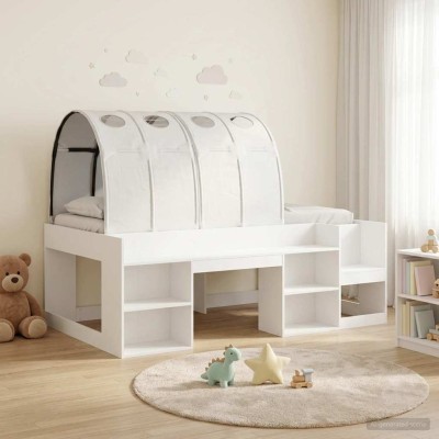 Bed frame with tunnel with...