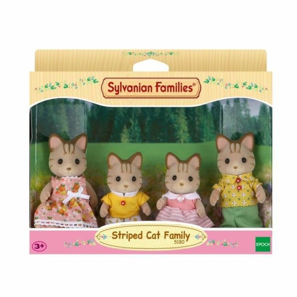 Toimintahahmot Sylvanian Families Striped Cat Family