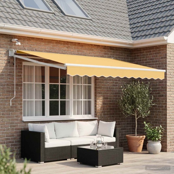 Electric retractable gazebo Sand