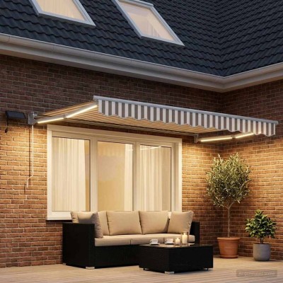 Manual retractable awning...