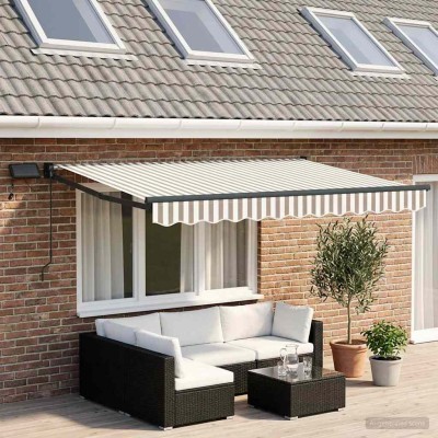 Manual retractable awning...