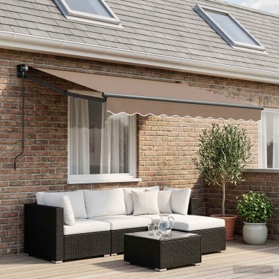 Retractable awning Taupe...