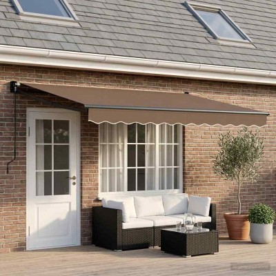 Retractable awning Taupe...