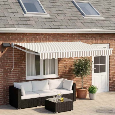 Manual retractable awning...