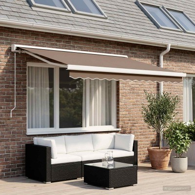 Retractable awning Taupe...