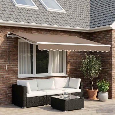 Retractable awning Taupe...