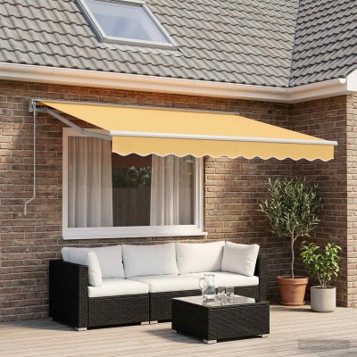 Manual folding awning Sand...